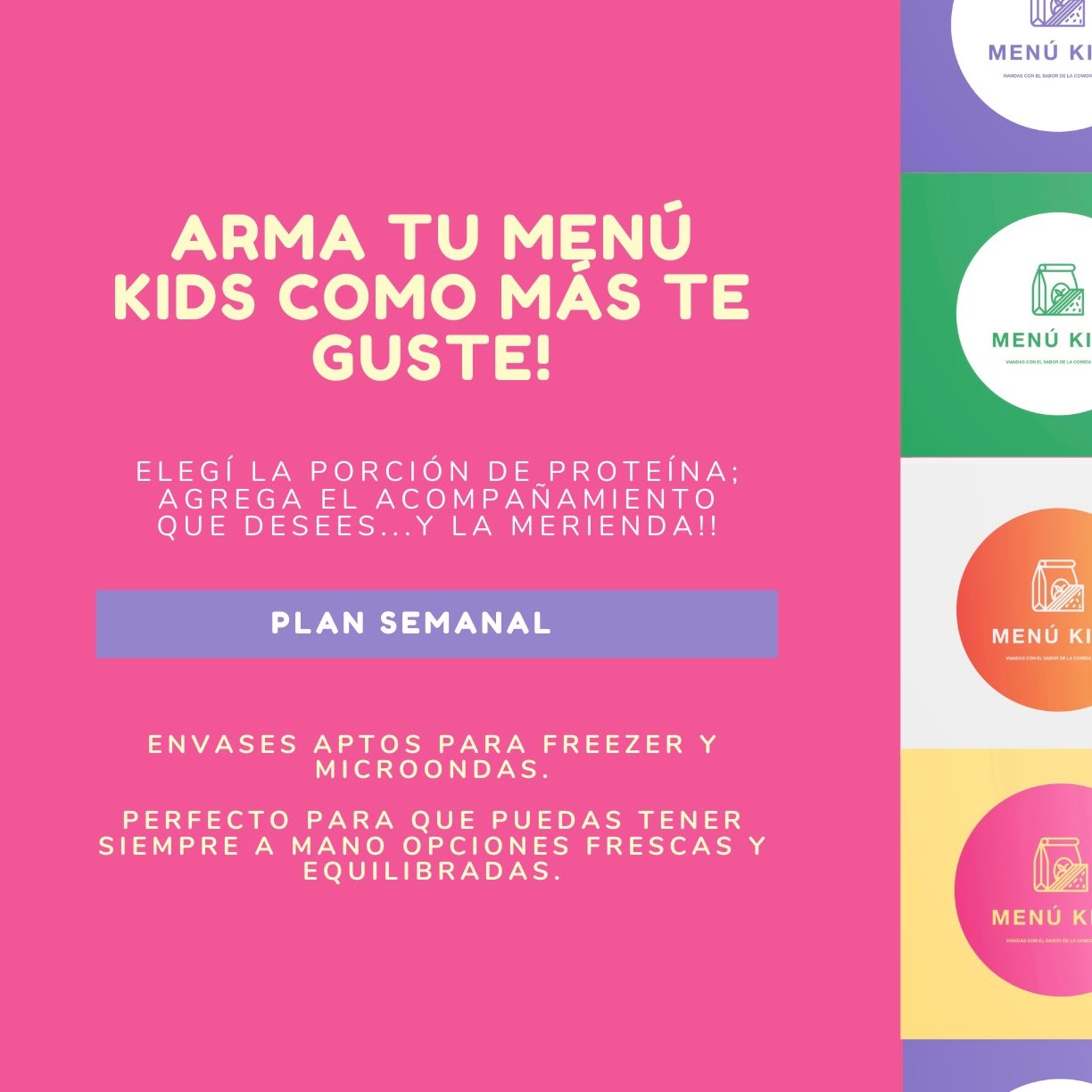 Elegí tu menú - PLAN SEMANAL