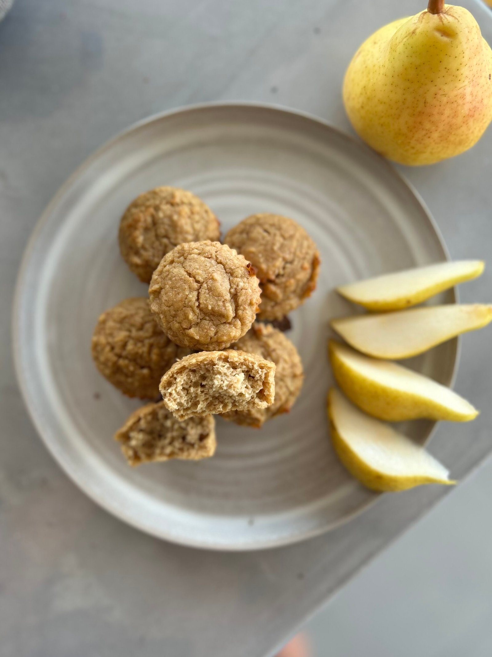 🍐Muffin de pera y yogurt natural